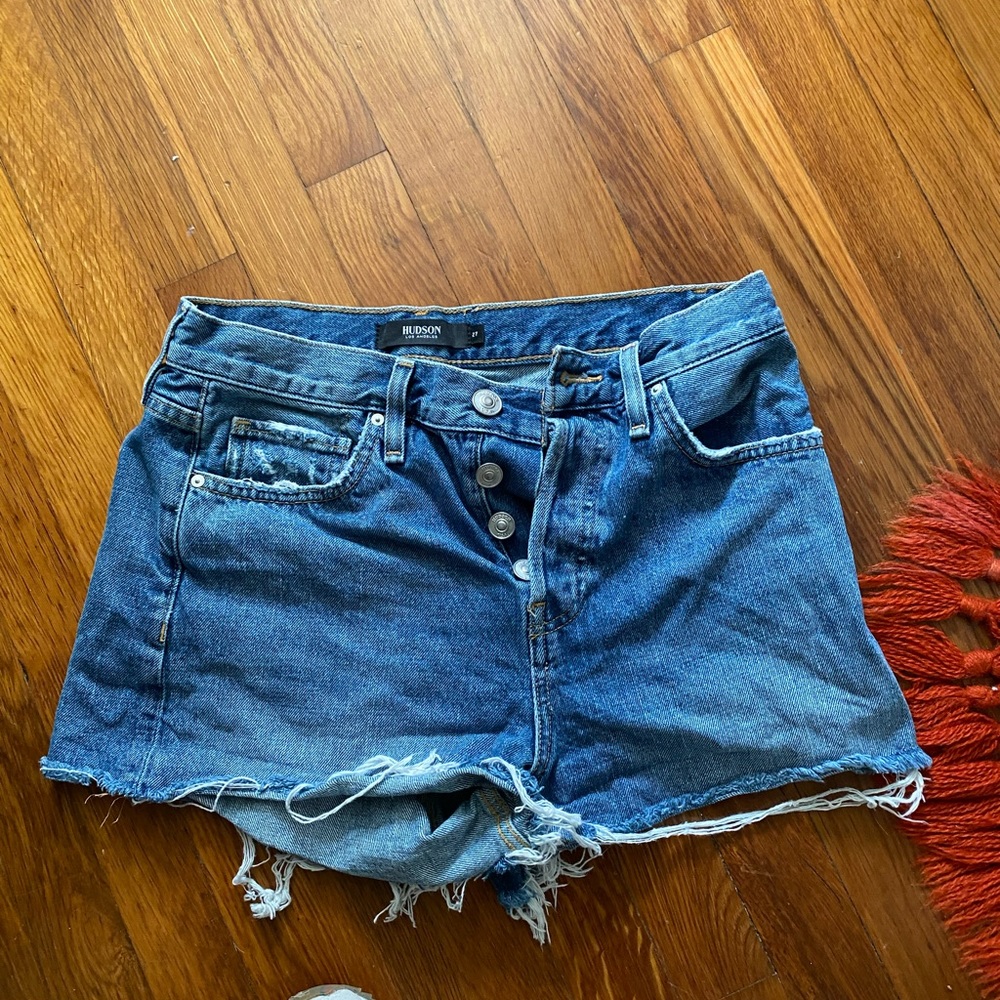 Hudson jean shorts blue